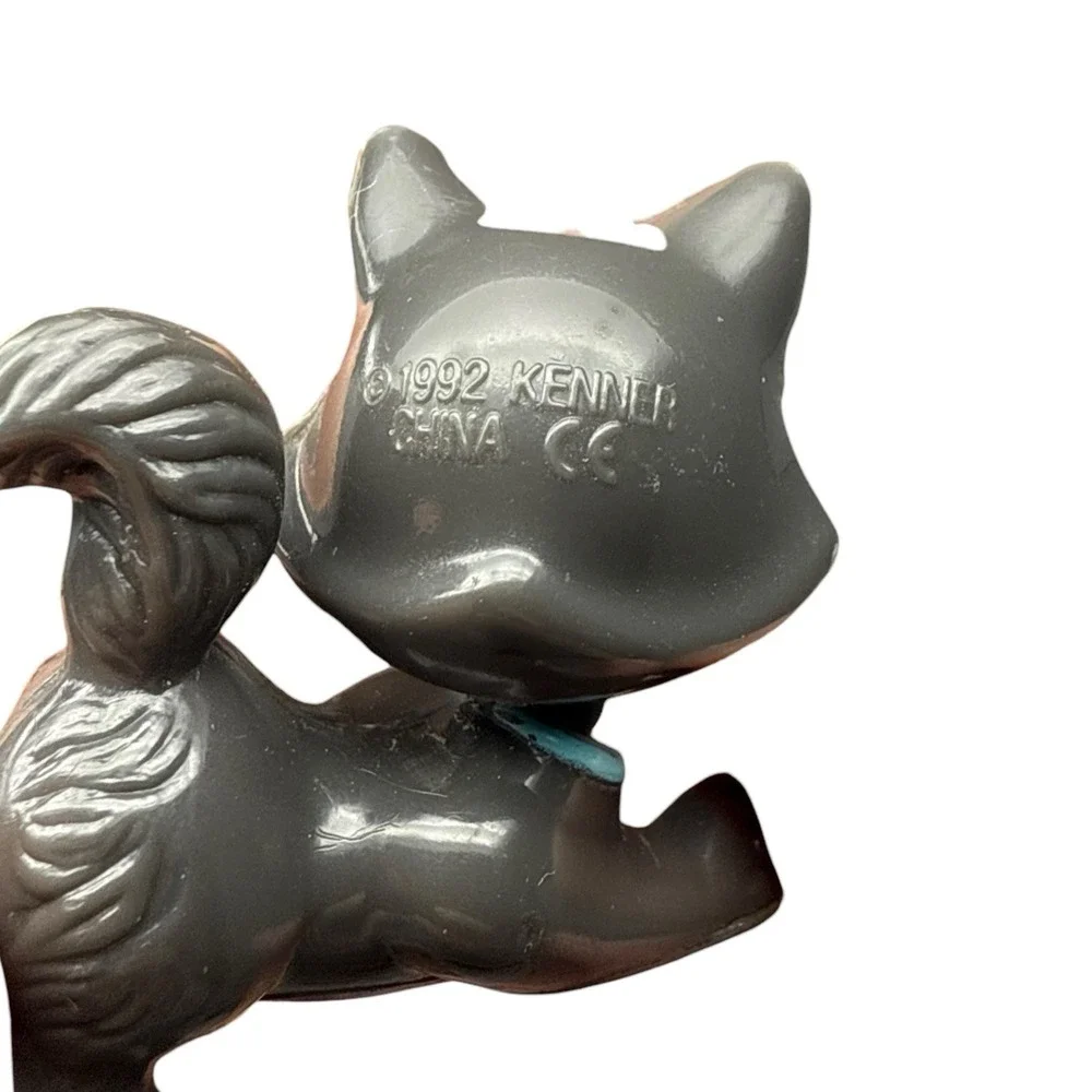 Vintage Littlest Pet Shop Frisky‎ Kitten Cat 1992 Minifigure Figure Bobblehead